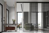 Перегородка из 4 створок - Телескопико 2 (3 подвижные, 1 неподвижная)