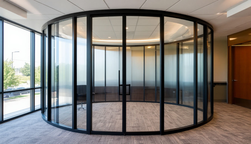 Радиусные алюминиевые перегородки: создание оригинальных интерьеров.