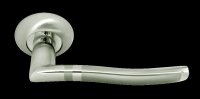 Дверные ручки Rucetti RAP 3 SN/CP Цвет — Белый никель/хром