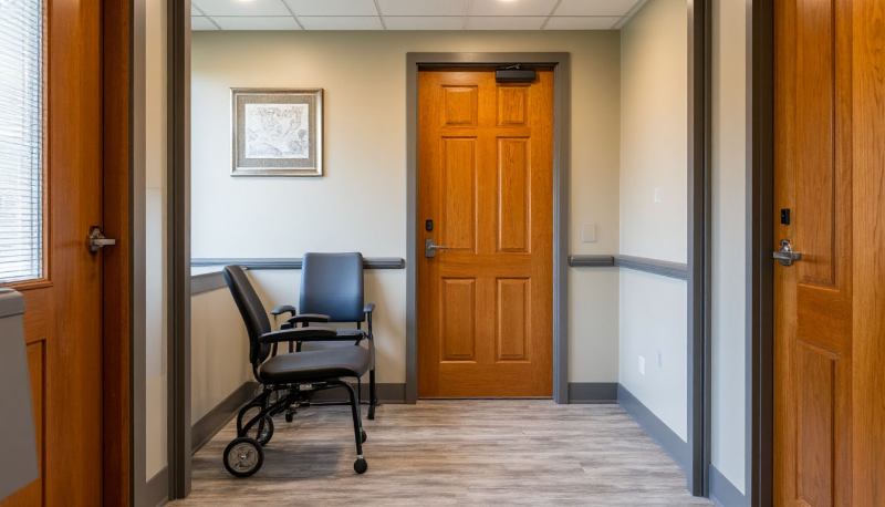 Межкомнатные двери для людей с ограниченными возможностями: Нормы и требования, выбор фурнитуры, удобство использования