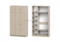 Шкаф 3-дверный с антресолью