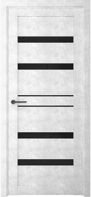 ПО Бетон Дрезден 900 светлый стекло черное