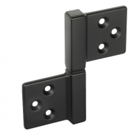 Петля карточная Morelli CH-S 85X82 B с квадратной осью разобранная, Цвет — черный