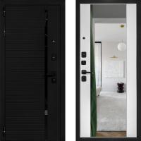 Входная дверь Палермо 2 Зеркало Ясень белый софт