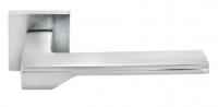 PIERRES ручка дверная Morelli на квадратной накладке MH-49-S6 SC, цвет — матовый хром
