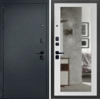 Входная дверь Брест Зеркало Белый матовый