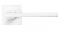 KAFFEE ручка дверная Morelli на квадратной накладке MH-50-S6 W, цвет — белый