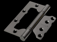 Петля дверная Rucetti без врезки RFH-100*75*2,5 BN Цвет — Черный никель