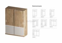 Комбинация дверей шкафа-купе, вариант 3