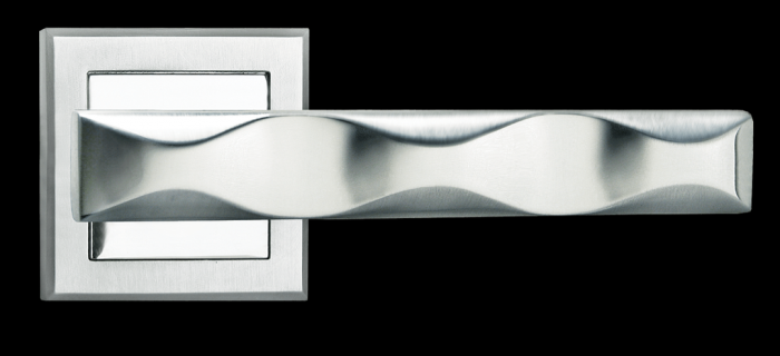 Дверные ручки Morelli «TOWER» MH-20 SC/CP-S Цвет — Матовый хром/полированный хром