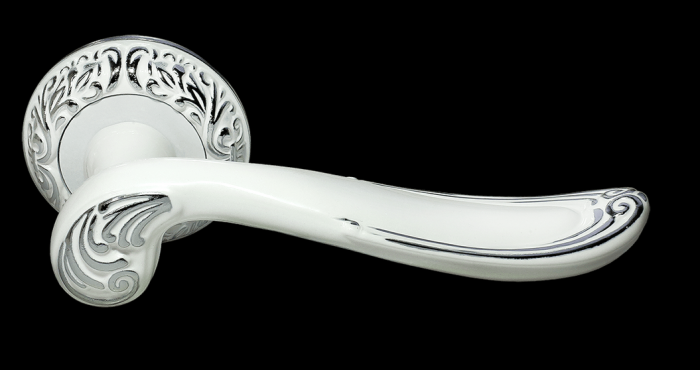 Дверные ручки Morelli «GIUSEPPE» MH-22-CLP W/PC — Цвет — Белый/хром