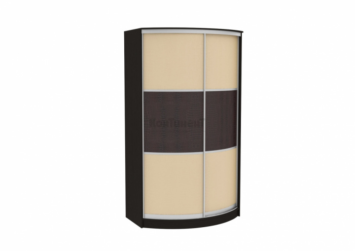 Радиусный шкаф-купе Арт.44 (кожа)