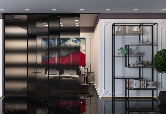 Перегородка из неподвижных створок (любое количество)