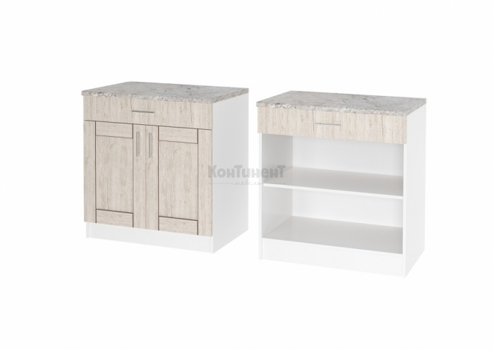 КН-14 Стол с 2 дверями, полкой и выдвижным ящиком