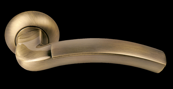 Дверные ручки Morelli «ПАЛАЦЦО — II» MH-02 MAB/AB Цвет — Матовая античная бронза