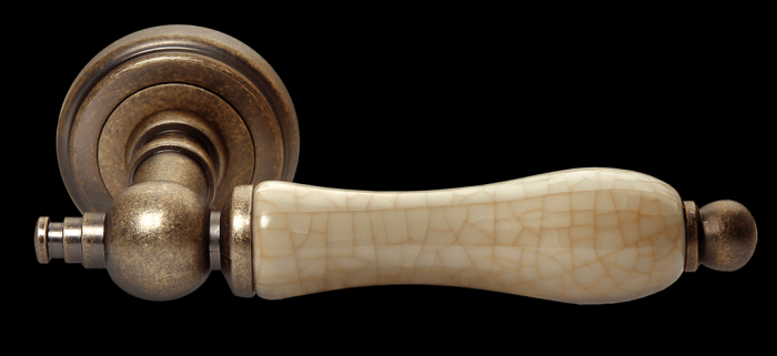 Дверные ручки Morelli «MART» MH-42-CLASSIC OMB/CH Цвет — Старая античная бронза/шампань