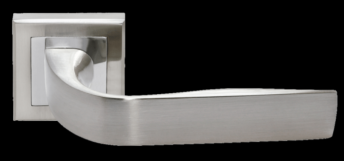 Дверные ручки Rucetti RAP 15-S SN/CP Цвет — Белый никель/хром