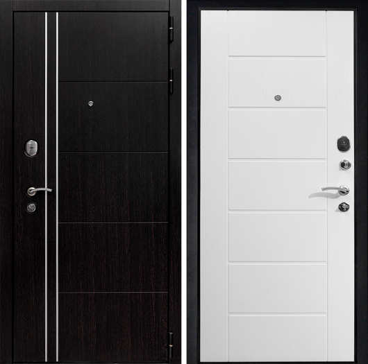 Входная дверь Теплолюкс Белое дерево