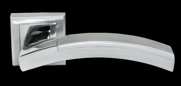 Дверные ручки Morelli «LLOYDS» MH-17 SC/CP-S Цвет — Матовый хром/полированный хром