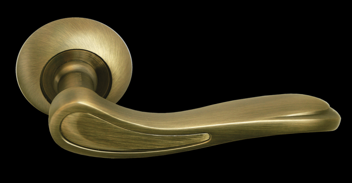 Дверные ручки Morelli «LONDON EYE» MH-26 MAB/AB Цвет — Матовая античная бронза/античная бронза