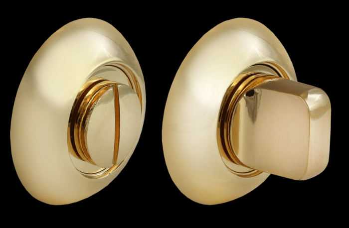 Завертка сантехническая MORELLI MH-WC SG/GP Цвет — Матовое золото/золото