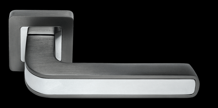 Дверные ручки Morelli «EON» MH-46 GR/CP-S55 Цвет — Графит/полированный хром