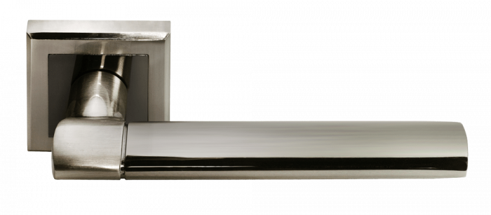 Дверные ручки Morelli «AGBAR» MH-21 SN/BN-S Цвет — Белый никель/Чёрный никель