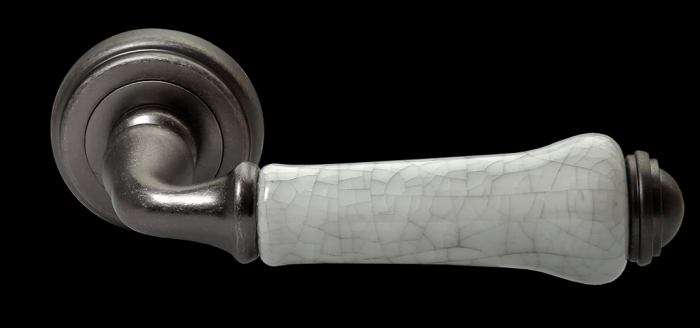 Дверные ручки Morelli «UMBERTO» MH-41-CLASSIC OMS/GR Цвет — Старое античное серебро/серый