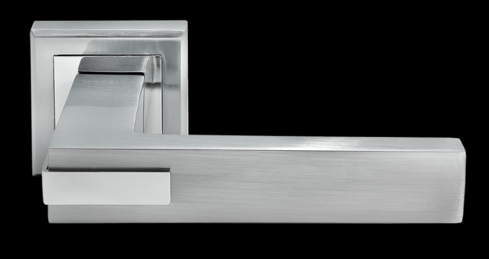 Дверные ручки Morelli «JURA» MH-43 SC/CP-S Цвет — Хром/полированный хром