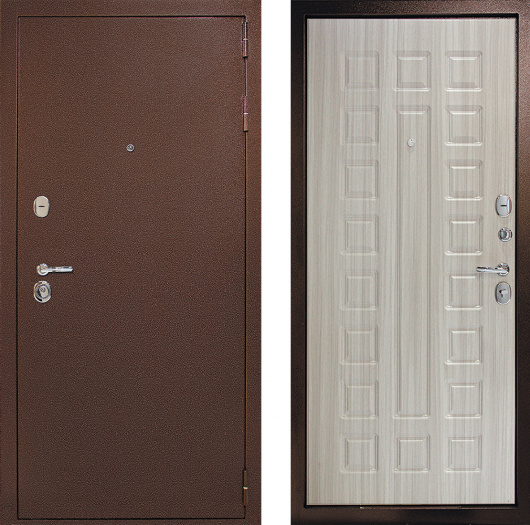 Входная дверь Рубикон Сандал белый