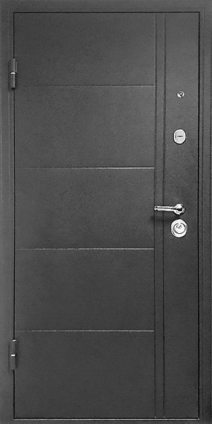 Входная дверь Эверест Зеркало Сандал серый