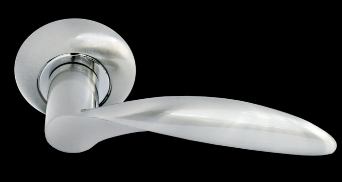 Дверные ручки Morelli «ПОРТАЛ» MH-07 SN Цвет — Белый никель