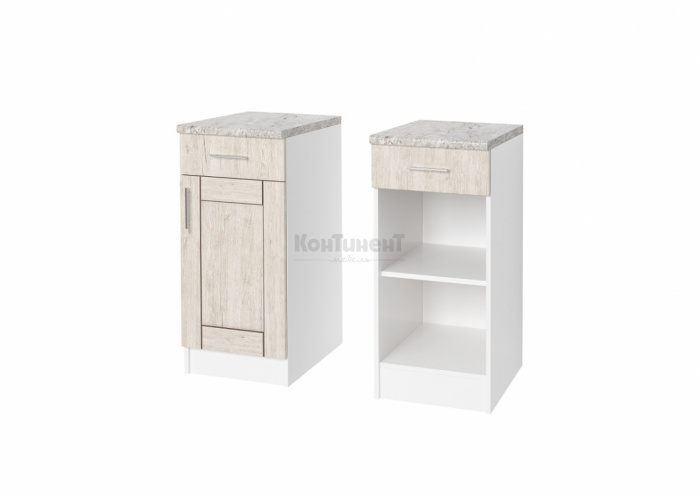 КН-11Л/КН-11П Стол с дверью и 1 полкой, выдвижным ящиком