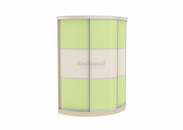 Радиусный шкаф-купе Арт.22 (пластик)