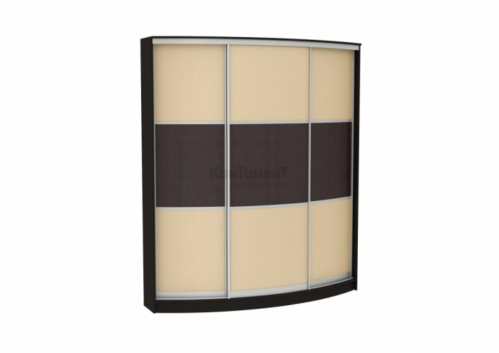 Радиусный шкаф-купе Арт.33 (кожа)