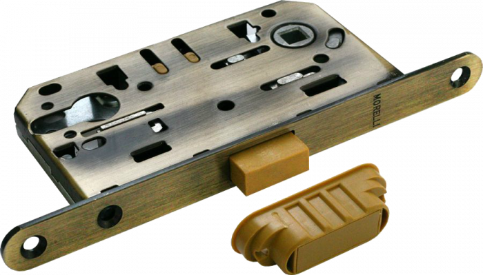 Магнитный замок под цилиндр MORELLI M1885 AB Цвет — Античная бронза