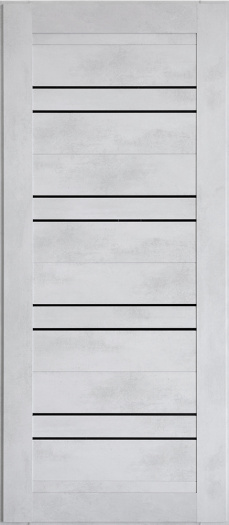 Панель ЦСБ-49 [стекло чёрн] цв. Бетон сер 16 мм