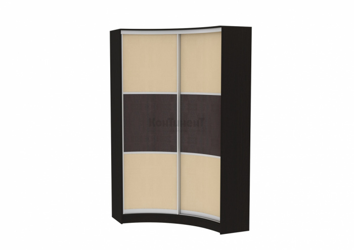 Радиусный шкаф-купе Арт.7 (кожа)