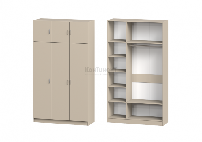 Шкаф 3-дверный с антресолью