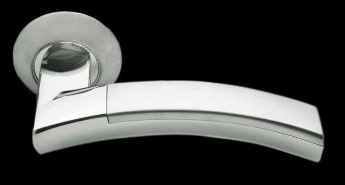 Дверные ручки Morelli «ДРЕВО ЖИЗНИ» MH-12 SN/CP Цвет — Белый никель/полированный хром