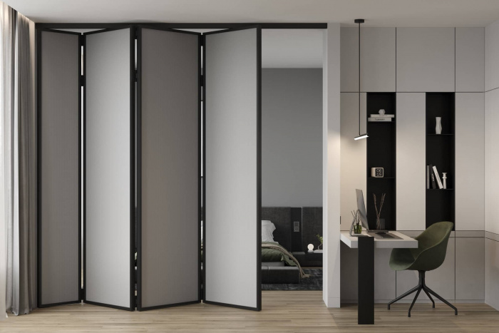 Перегородка из неподвижных створок (любое количество)