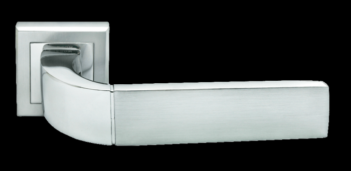 Дверные ручки Morelli «W» MH-27 SC/CP-S Цвет — Матовый хром/полированный хром