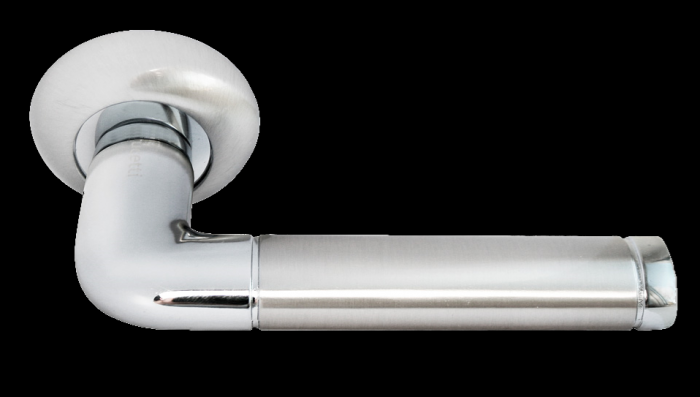 Дверные ручки Rucetti RAP 2 SN/CP Цвет — Белый никель/хром