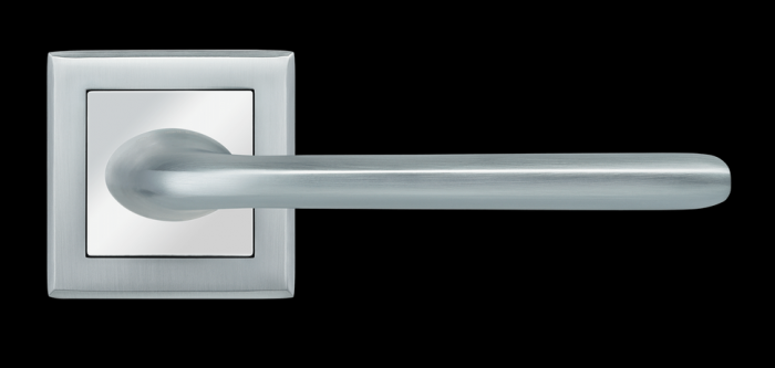 Дверные ручки Rucetti RAP 25-S SC/CP Цвет — мат.хром/хром