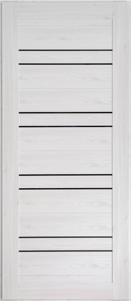 Панель ЦСБ-49 [стекло чёрн] цв. Сосна Прованс 16 мм