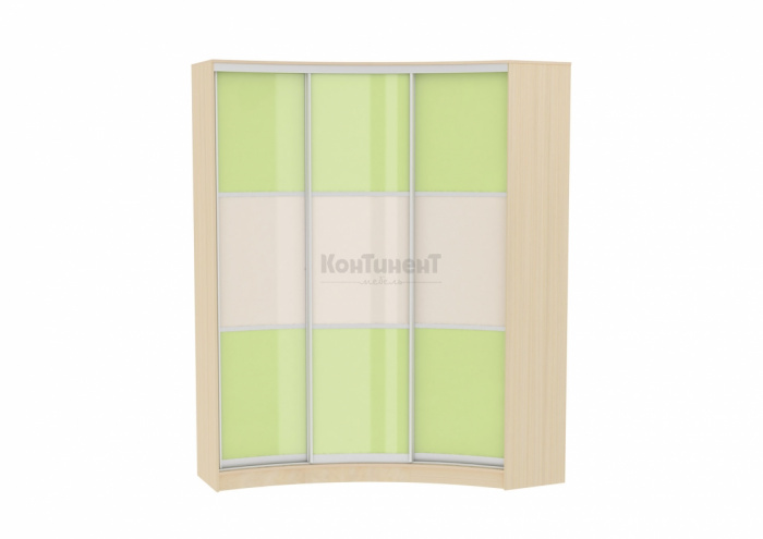 Радиусный шкаф-купе Арт.15 (пластик)