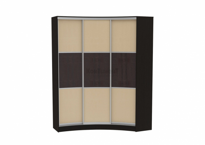 Радиусный шкаф-купе Арт.15 (кожа)