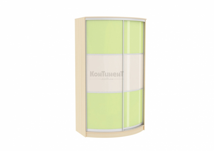 Радиусный шкаф-купе Арт.44 (пластик)