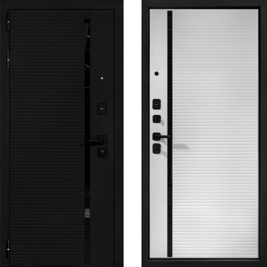 Входная дверь Палермо 2 Ясень белый софт