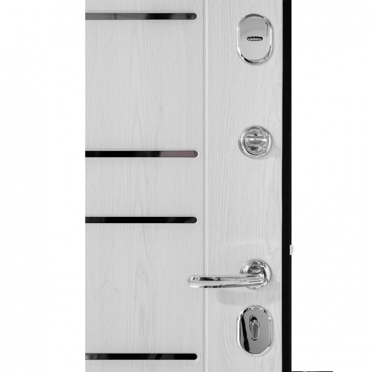 Входная дверь Модель 75 Царга Лиственница беленая